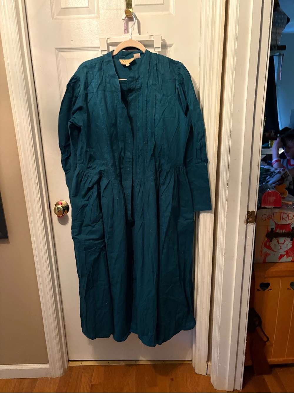 Scully Teal Long Sleeve Maxi Dress